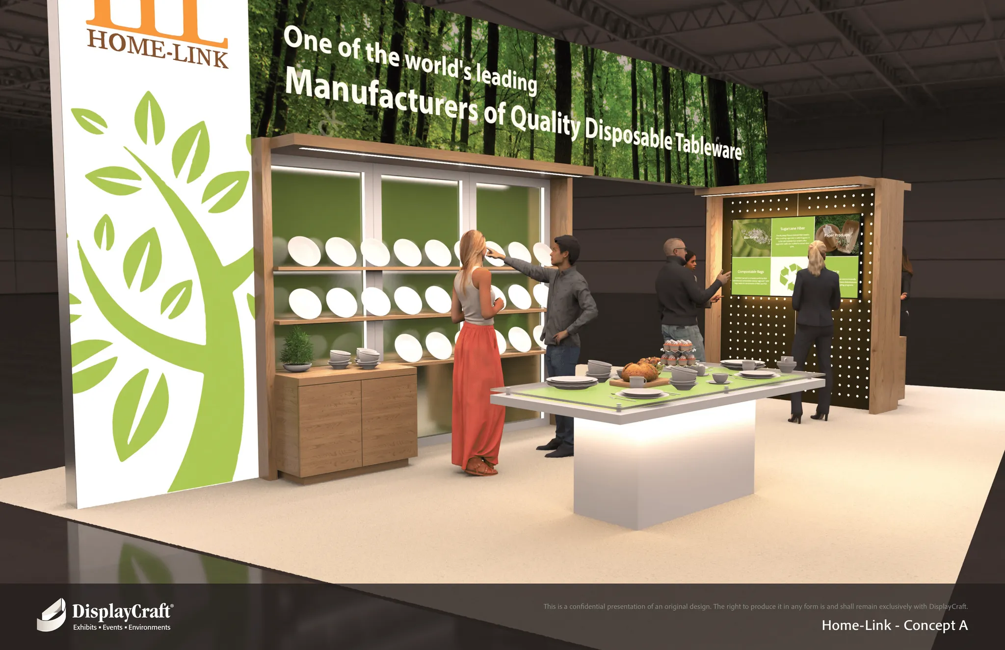 20x30 Île booth design by DisplayCraft